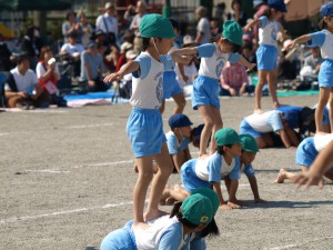 年長組　組体操