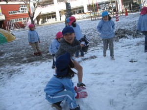 雪合戦やるぞ～！