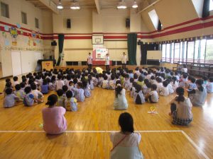 交通安全教室の様子